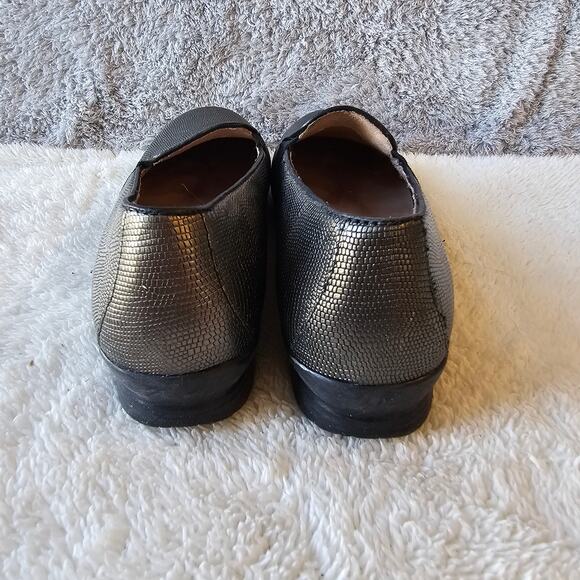 NEW Dansko Women Addy Lizard Metallic Leather Slip On Loafer Shoes 409.5 - 10 - Picture 4 of 8